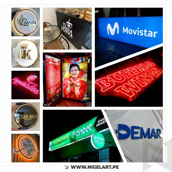 Letreros luminosos publicitarios para empresas en Trujillo Perú 🚀. Rótulos LED corporativos.