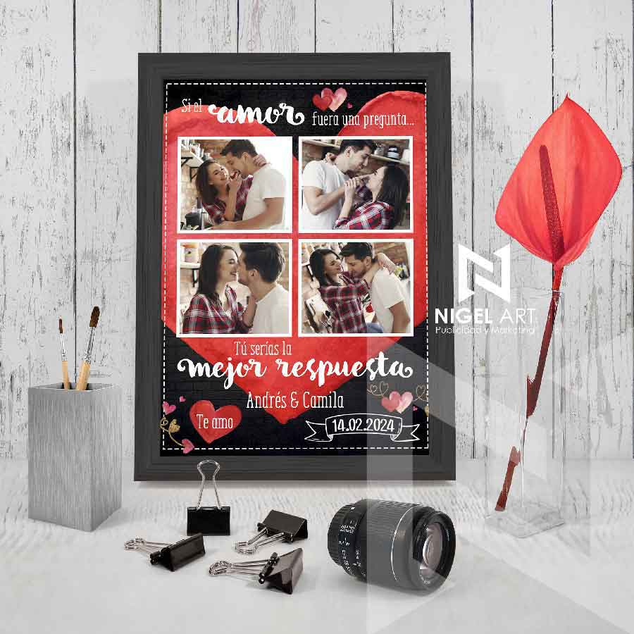 Regalos románticos en cuadros personalizados 🖼️✨ en Trujillo y Perú.